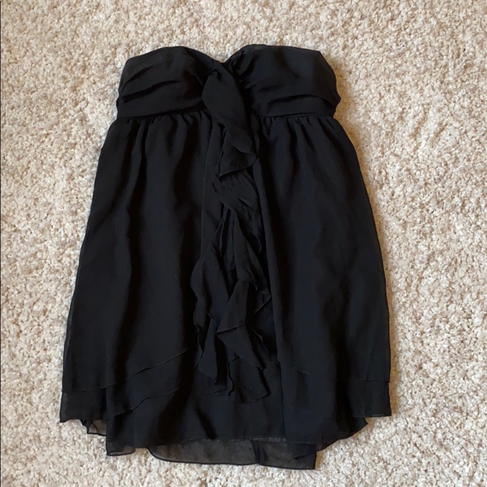 Black Flowy Tiered Dress